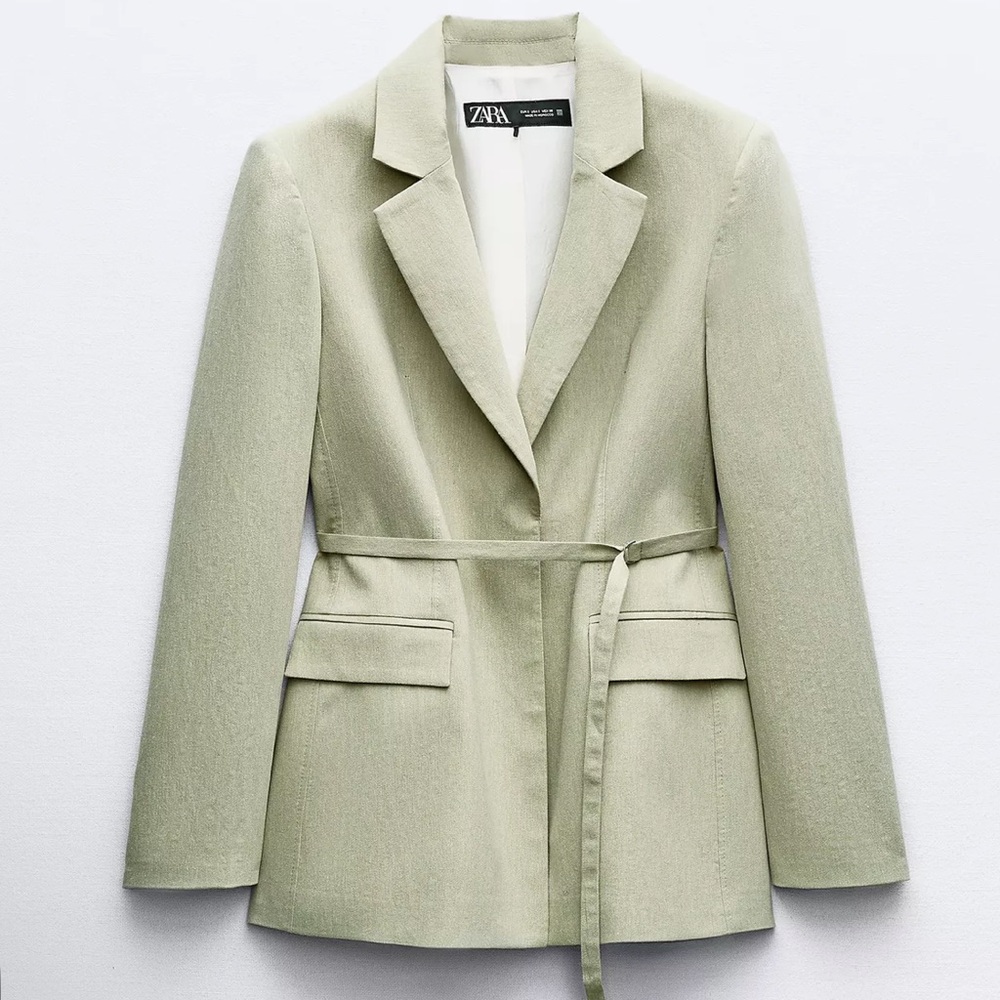 Zara Women's Sage Green Blazer